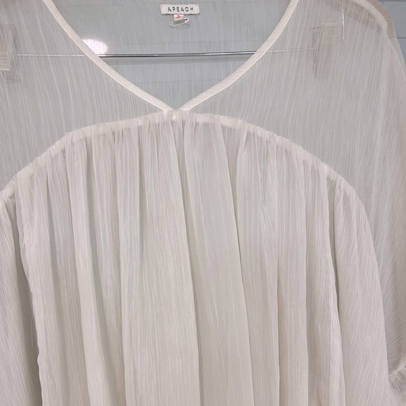 A. Peach boho sheer top. - Picture 7 of 9